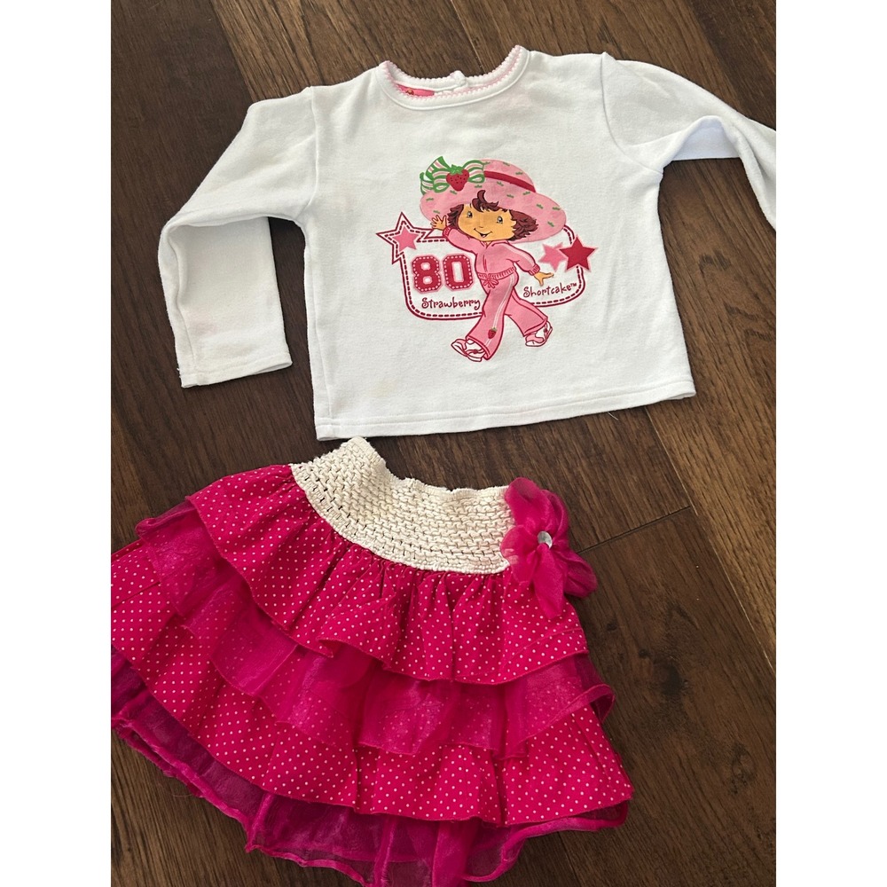 Strawberry Shortcake Girls 24M 2pc y2k 2005